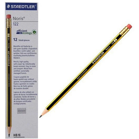 Staedtler Noris Pencil With Rubber Tip Box Of 12 - St-122-Hba-53 ColorWaves