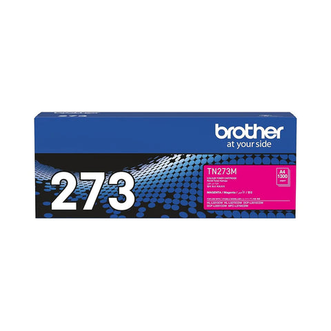 Brother Genuine TN273M Standard Yield Magenta Ink Printer Toner Cartridge, Prints up to 1,300 pages Brother