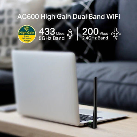 TP-Link Archer T2U Plus AC600 High Gain Wireless Dual Band USB Adapter TP-Link