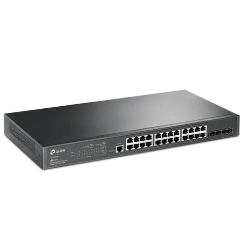 TP-Link (TL-SG3428) JetStream 24-Port Gigabit L2 Managed Switch with 4 SFP Slots - 56Gbps / Micro-USB / LAN TP-Link