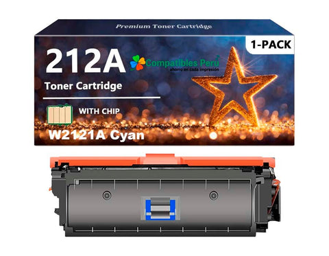 Compatible HP 212A Cyan Toner Cartridge - (W2121A) HP