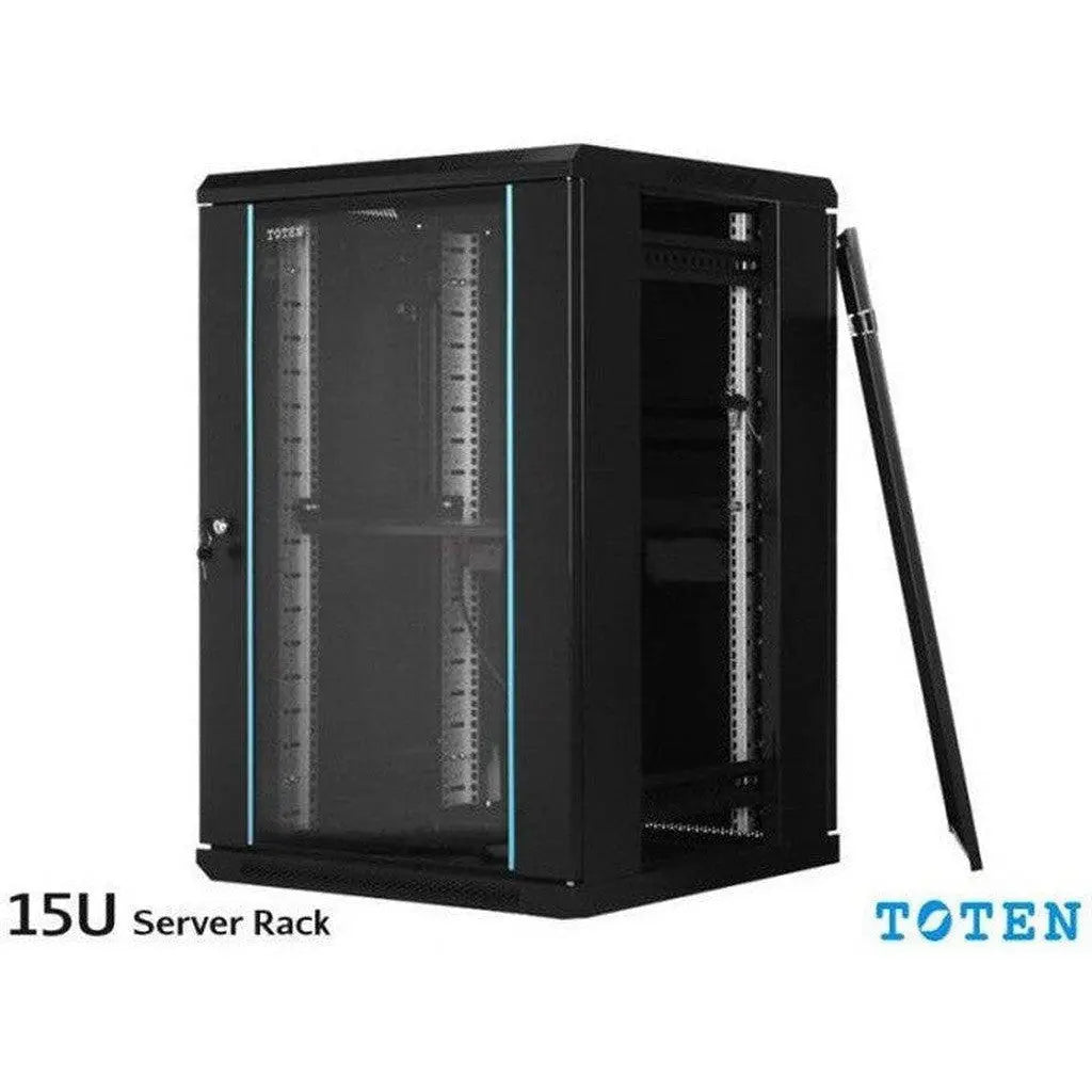 Toten 15U Network Cabinet 600 X 600 Dual Section With Fan Pdu ColorWaves