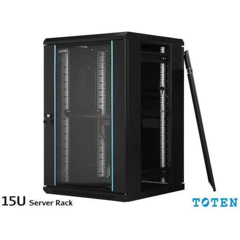 Toten 15U Network Cabinet 600 X 600 Dual Section With Fan Pdu ColorWaves