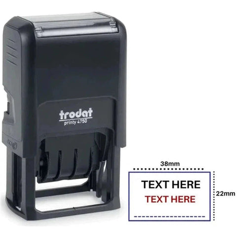 Trodat 4750 Customized Stamp (38 X 22Mm) ColorWaves