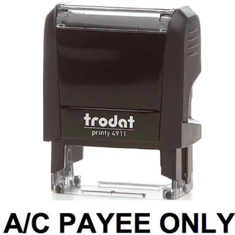 Trodat Printy 4911 Stamp "A-C Payee Only" - Black ColorWaves