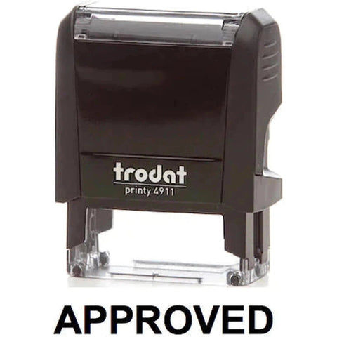 Trodat Printy 4911 Stamp "Approved" - Black ColorWaves