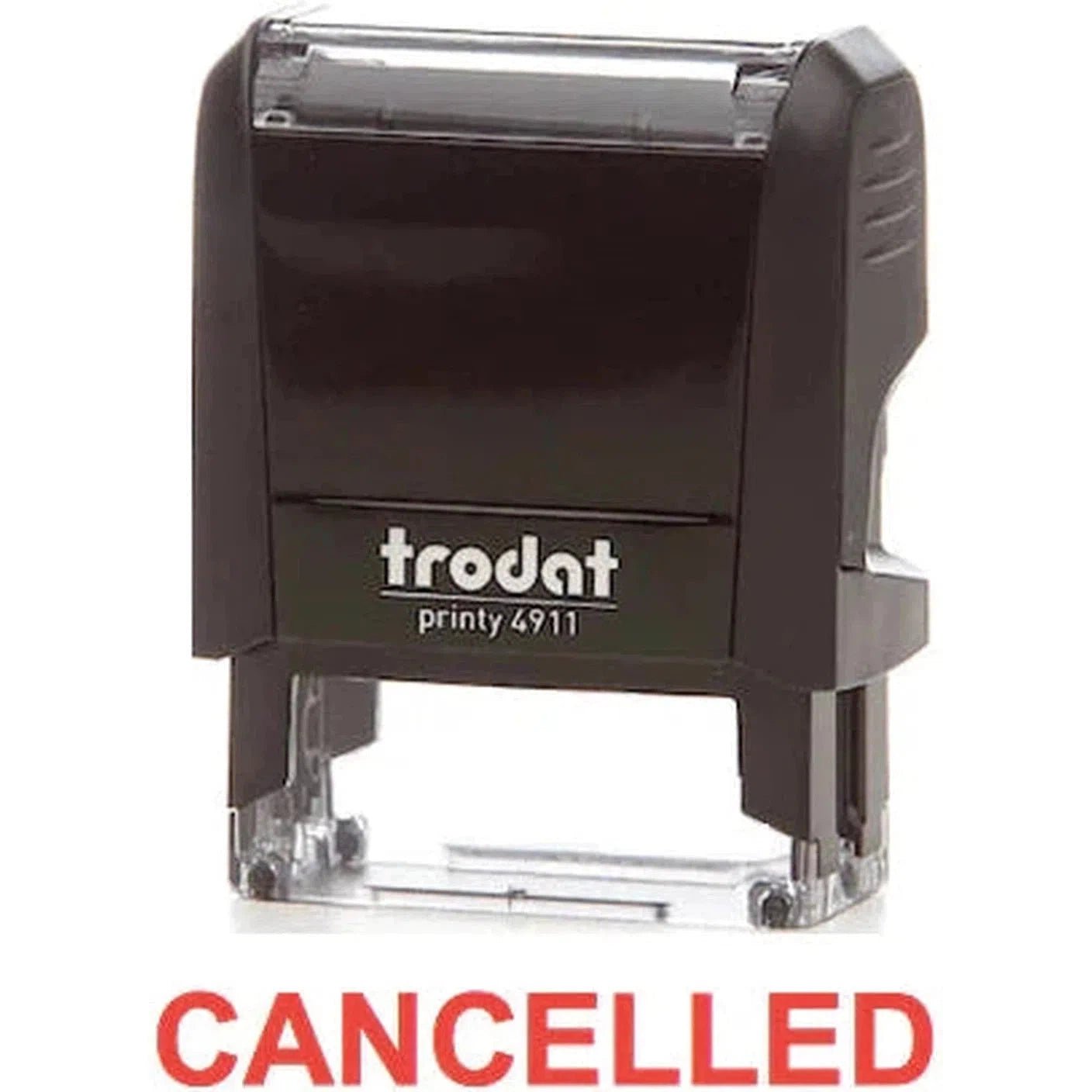 Trodat Printy 4911 Stamp "Cancelled" - Red ColorWaves