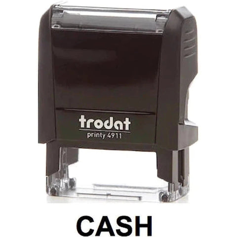 Trodat Printy 4911 Stamp "Cash" - Black ColorWaves