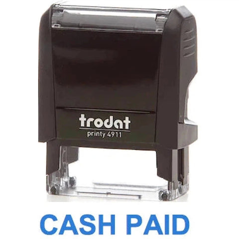 Trodat Printy 4911 Stamp "Cash Paid" - Blue ColorWaves