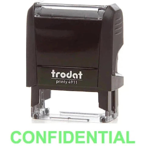 Trodat Printy 4911 Stamp "Confidential" - Green ColorWaves