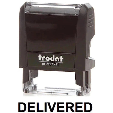 Trodat Printy 4911 Stamp "Delivered" - Black ColorWaves