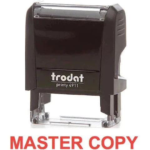 Trodat Printy 4911 Stamp "Master Copy" - Red ColorWaves