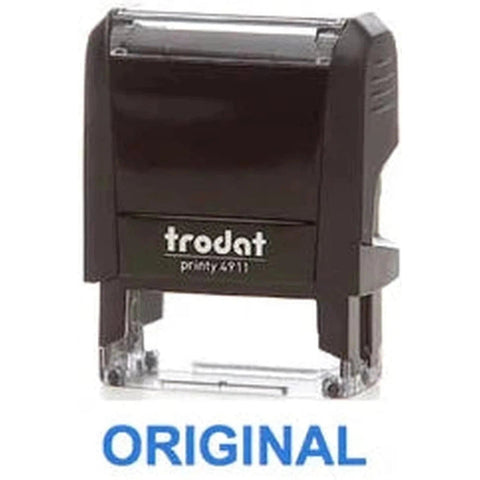 Trodat Printy 4911 Stamp "Original" - Blue ColorWaves