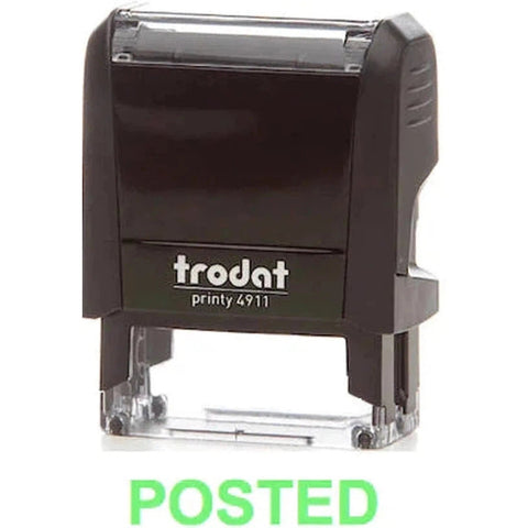 Trodat Printy 4911 Stamp "Posted" - Green ColorWaves