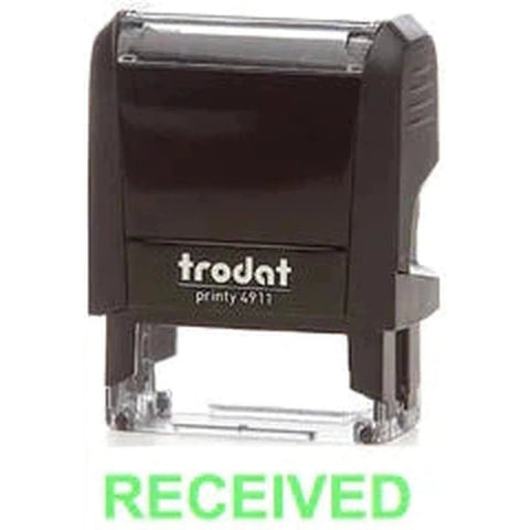 Trodat Printy 4911 Stamp "Received" - Green ColorWaves