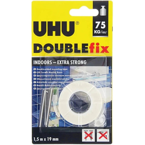 Uhu Double Sided Tape 1.5*19 Mm ColorWaves