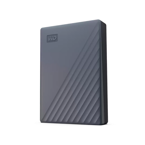 WD My Passport 2TB Portable Hard Drive USB 3.2 Gray USB-C WDBWML0020BGY-WESN ColorWaves