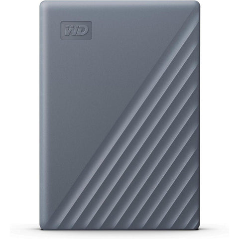 WD My Passport 2TB Portable Hard Drive USB 3.2 Gray USB-C WDBWML0020BGY-WESN ColorWaves
