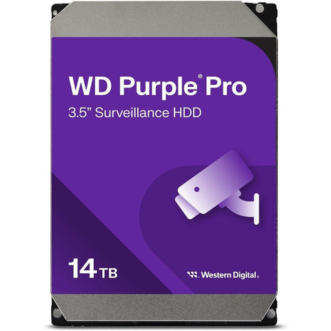 Western Digital 14TB WD Purple Pro Surveillance Internal Hard Drive HDD - SATA 6 Gb/s, 512 MB Cache, 3.5" - WD142PURP Western Digital