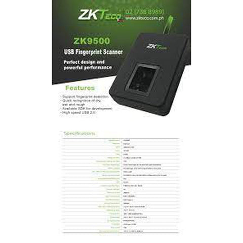 Zkteco Zk9500 Fingerprint Reader ColorWaves