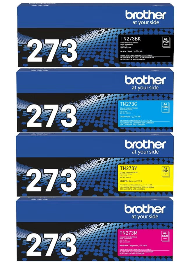 Brother Tn273 Full Set CYMK Combo pack Brother