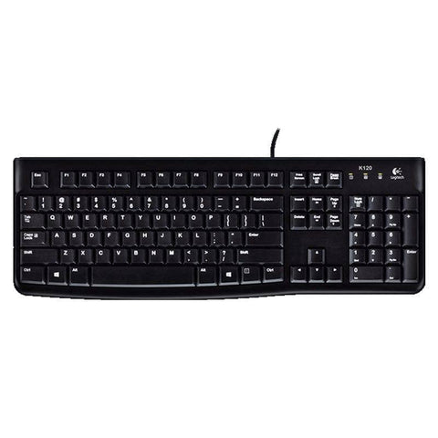 Logitech K120 - Wired / USB 2.0 / Arb/Eng / Black - Keyboard Logitech