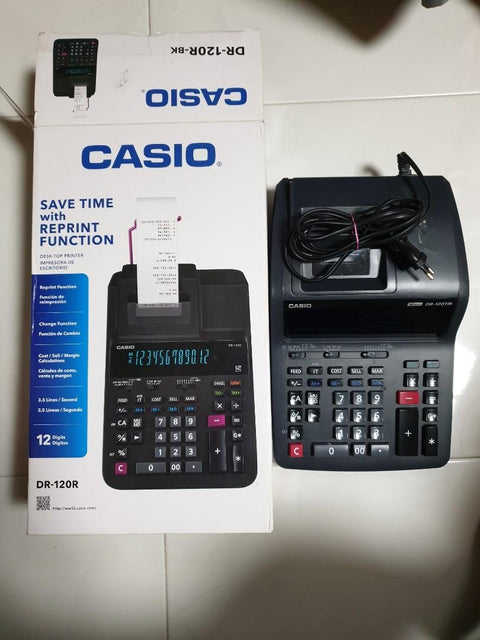 Casio Calculator DR-120R-BK Casio