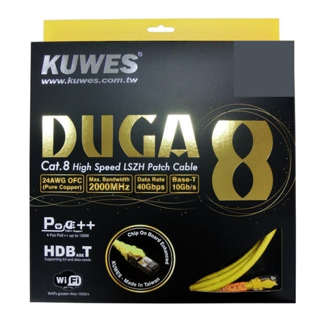 Kuwes DUGA Cat.8 Patch Cord LAN Network Cable Up To 40Gbps Kuwes