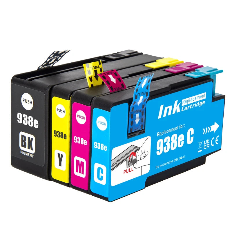Compatible with HP 938e 938XL 938 Ink Cartridges Combo (4PK-BK/C/M/Y) HP