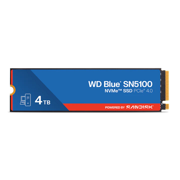 WD Blue 4TB NVMe SN5100 internal,Gen4,M.2 2280,7100MB/s (WDS400T5B0E) Western Digital