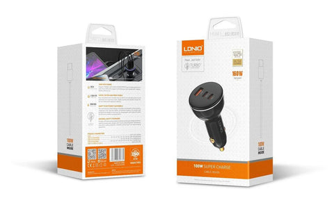 LDNIO 160W 3 USB Super Fast Car Charger C102 Ldnio