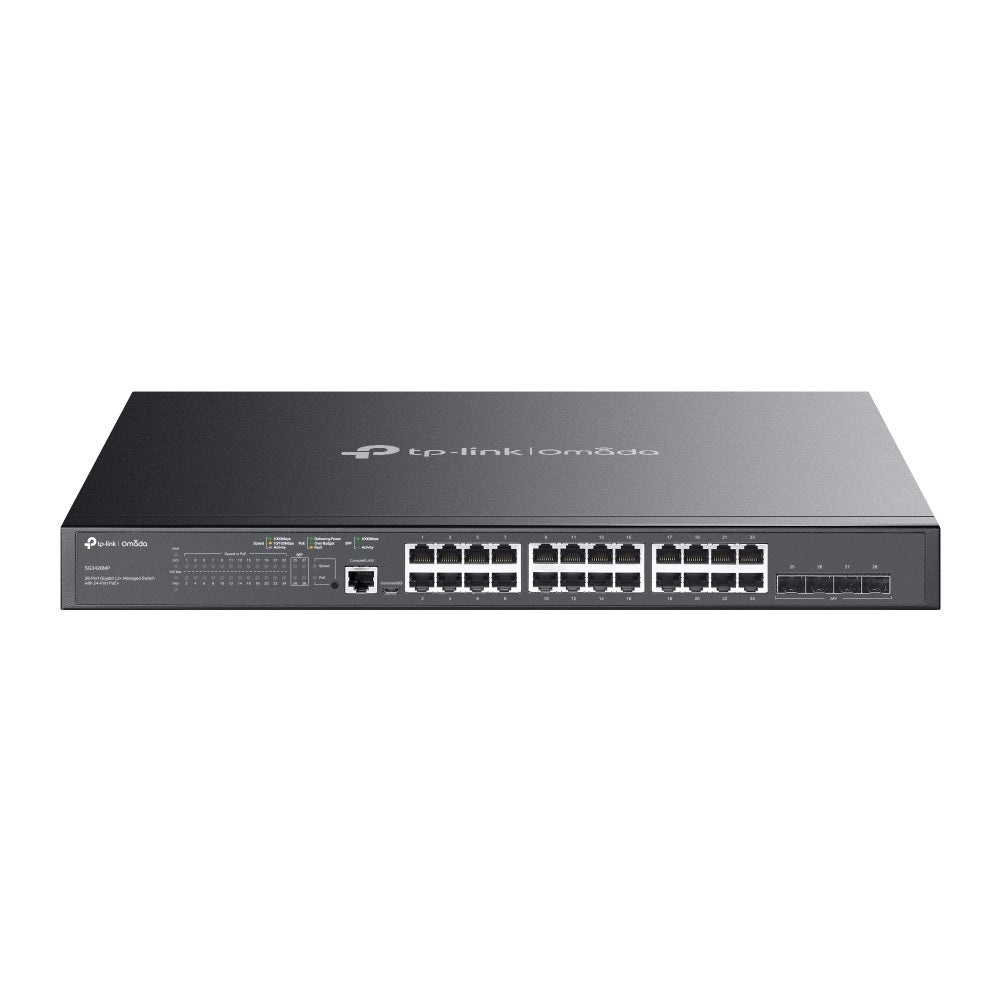 TP-Link SG3428MP Omada 28-Port Gigabit L2+ Managed Switch with 24-Port PoE+ TP-Link