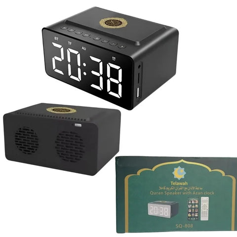 SQ-808 Quran Speaker Azan Clock colorwaveskw