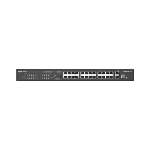 Reyee 24-Port 10/100 Mbps With 2-Port Gigabit Rackmount Poe Switch Rg-Es126S-Lp Ruijie