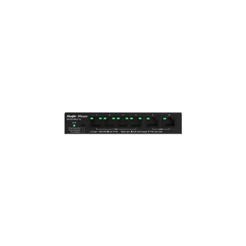 Reyee 6-Port 10/100Mbps Desktop Unmanaged Poe Switch Rg-Es106D-P Ruijie