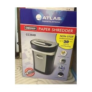 Atlas Cross Cut Shredder 20 Sheets Credit Card Cd Cc2040 ColorWaves