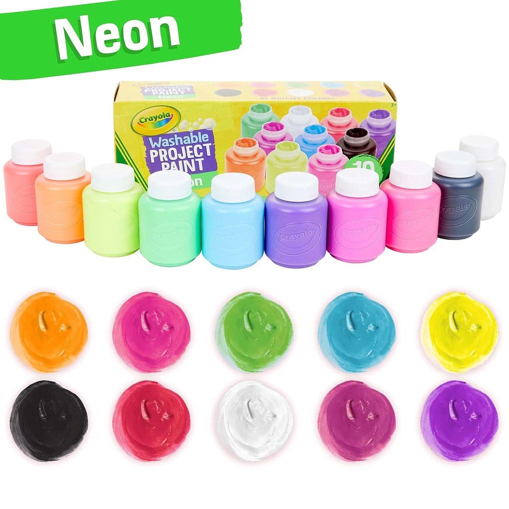 10 CT 2-OZ NEON PAINT SET ColorWaves