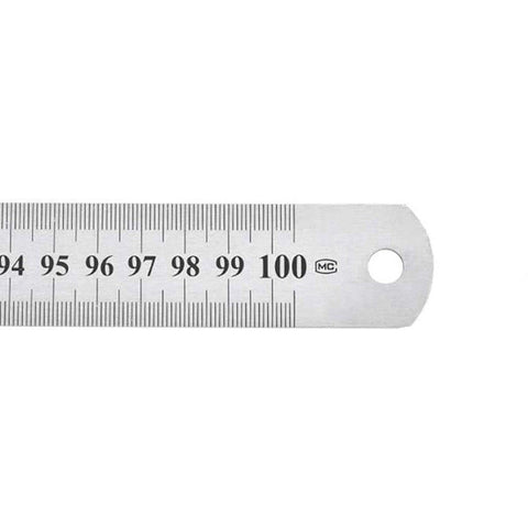 100Cm Ruler Metal Stainless Steel ColorWaves