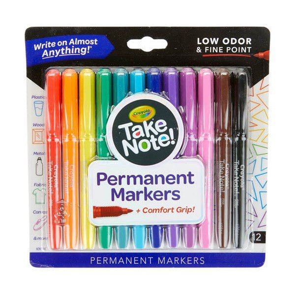 12 CT PERMANENT MARKERS WATERBASED ColorWaves