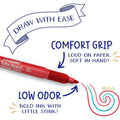 12 CT TAKE NOTE PERMANENT MARKERS - WRITE ON ALMOST ANYTHING ColorWaves