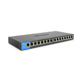 Linksys 16-Port Unmanaged Gigabit Switch With 8 Poe+ Ports (Lgs116P) Linksys