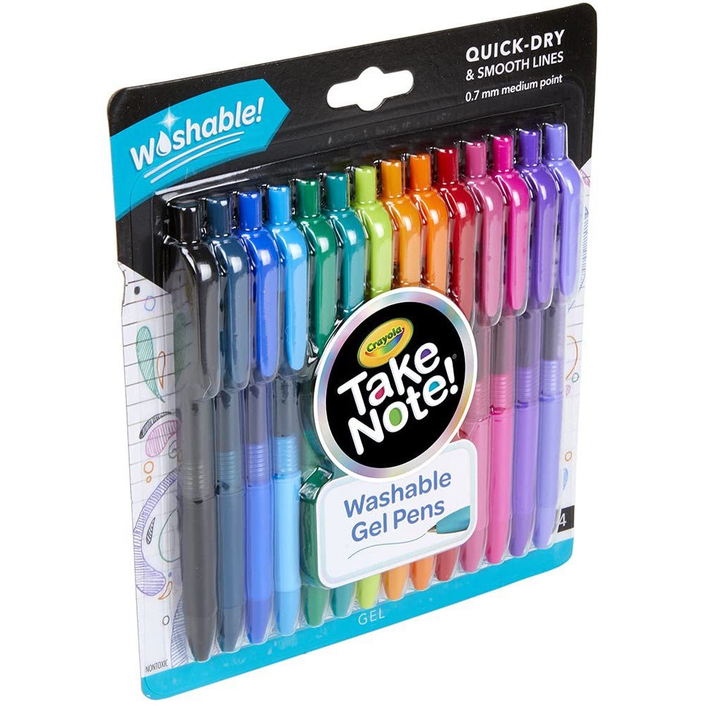 14 CT TAKE NOTE WASHABLE GEL PENS ColorWaves