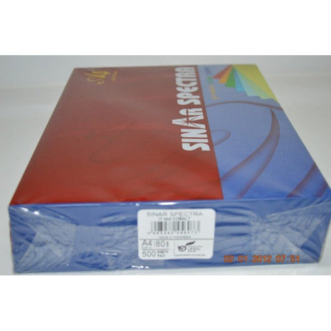Sinar Spectra Colour Paper A4 80 Gsm IT 42A COBALT Colour ColorWaves