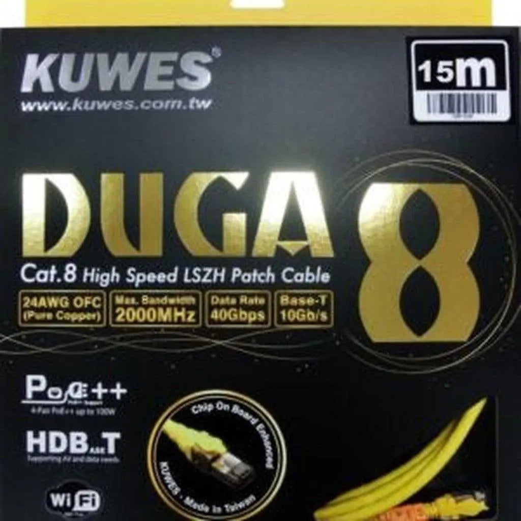 Kuwes DUGA Cat.8 Patch Cord LAN Network Cable Up To 40Gbps Kuwes