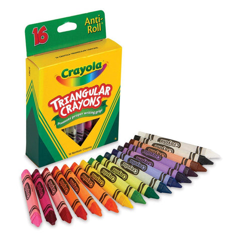 16 ct triangular Crayons ColorWaves