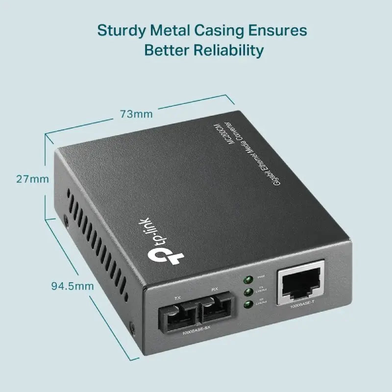 TP-Link (MC200CM) Gigabit Multi-Mode Media Converter - UPC / LAN TP-Link