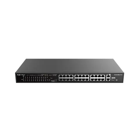 Reyee 24-Port 10/100 Mbps With 2-Port Gigabit Rackmount Poe Switch Rg-Es126S-Lp Ruijie