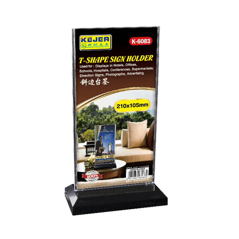 Kejea® T-Shape Card Stand Vertical ColorWaves