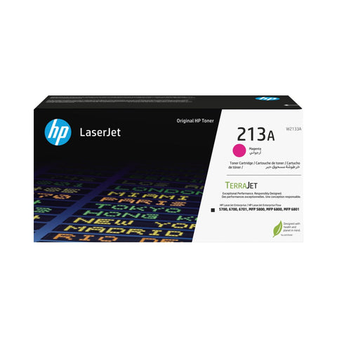 HP 213A Magenta Original LaserJet Toner Cartridge (W2133A) HP