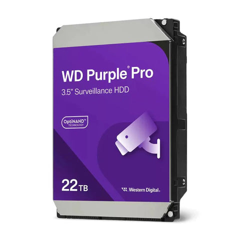 Western Digital 22TB WD Purple Pro Surveillance Internal Hard Drive HDD - (WD221PURP) Western Digital